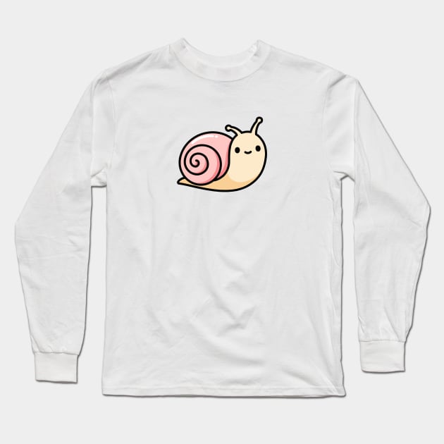 Snail Long Sleeve T-Shirt by littlemandyart